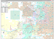 West Valley Wall Map Premium Style